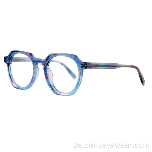 Spektakelscharbe Acetat Rahmen optische Brille Frauen Monturas